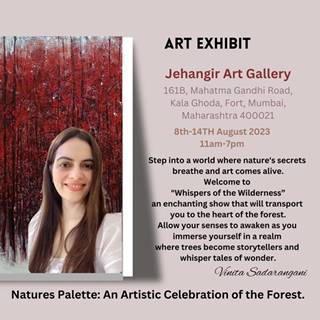 Whispers Of The Wilderness Paintings Exhibition By Contemporary Artist Vinita Sadarangani In Jehangir