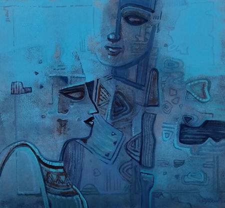 “RELATIONS” An Exhibition Of Paintings & Drawings By Renowned Artist Sajal Kanti Mitra At Jehangir Art Gallery