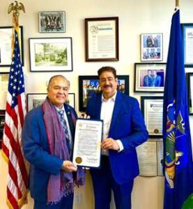 New York State Assembly Honours Dr. Sandeep Marwah