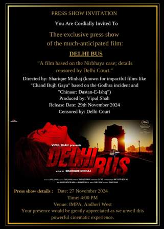 All Eyes On DELHI BUS : Film’s Spectacular Launch Paves The Road To November 29 Release