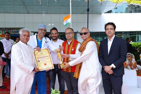 His Eminence Prof. Dr. Madhu Krishan Graces 80th Independence Day Celebration At Manipal Hospital